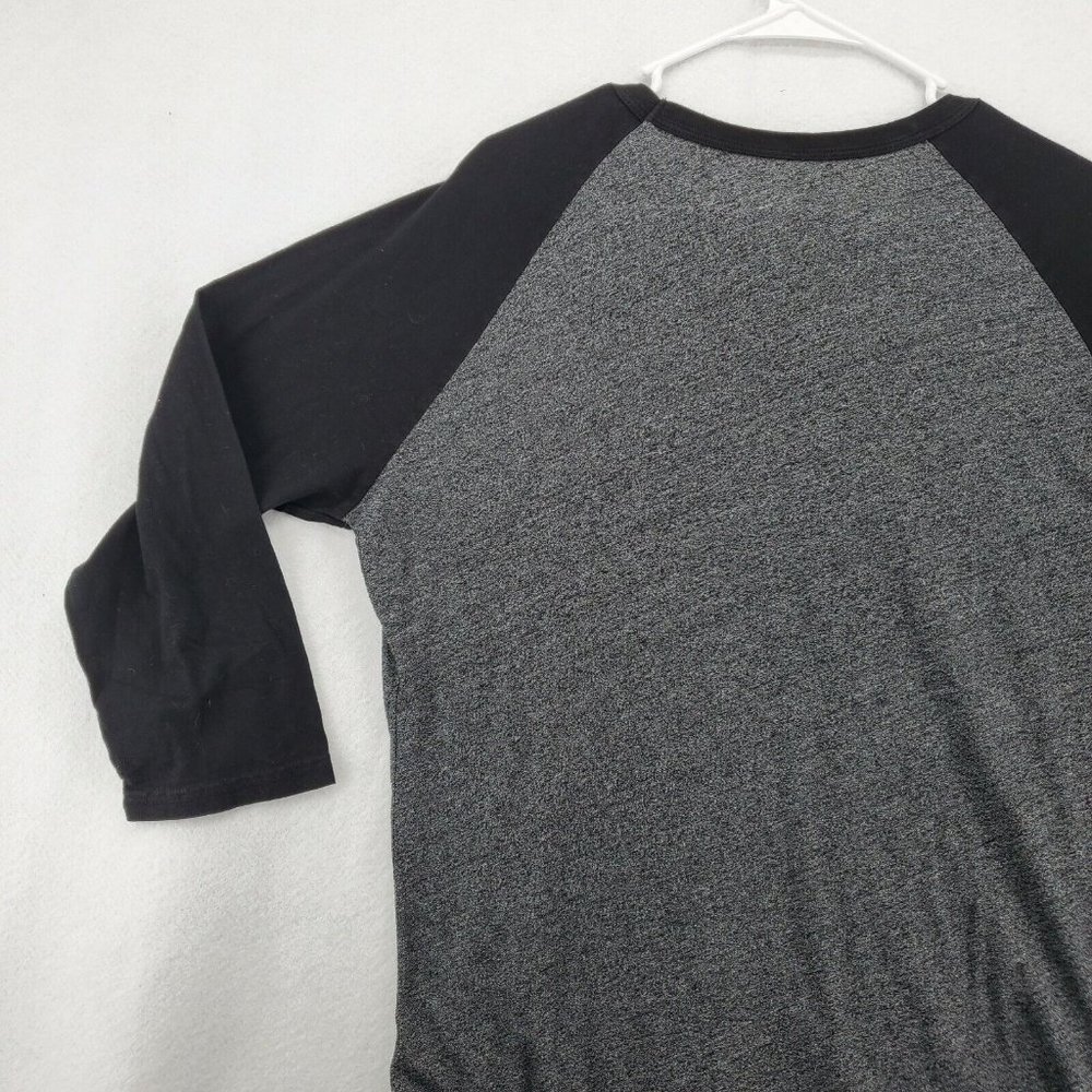 CHICAGO BLACKHAWKS Shirt Men’s 3/4 Sleeve Gray Large 2015 Stanley Cup - Picture 9 of 10